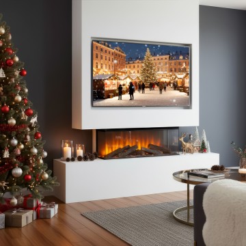 Электрокамин BRITISH FIRES New Forest 870 with Signature logs - 870 мм